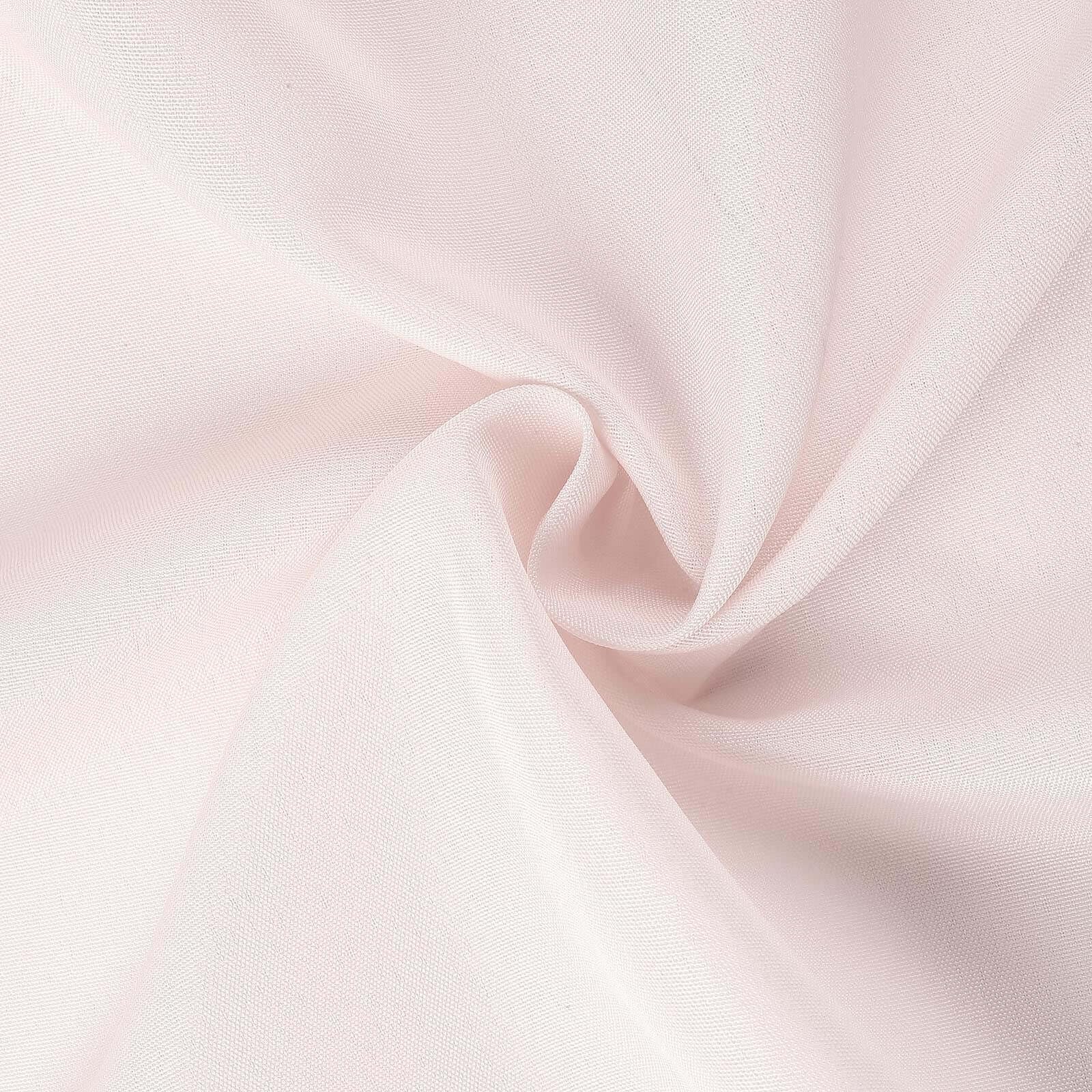 Tableclothsfactory 10PCS Blush Linen Polyester Folding Chair Cover Dinning Chair Slipcover for Wedding Party Event Banquet Catering - Image 5