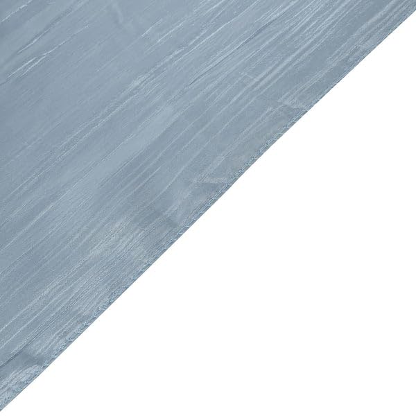 Tableclothsfactory 12" x 108" Dusty Blue Accordion Crinkle Taffeta Table Runner - Impeccable Metallic Glint of Lustrous - Perfect for Wedding Ceremonies, Parties, Upscale Occasions, and Any Special - Image 3