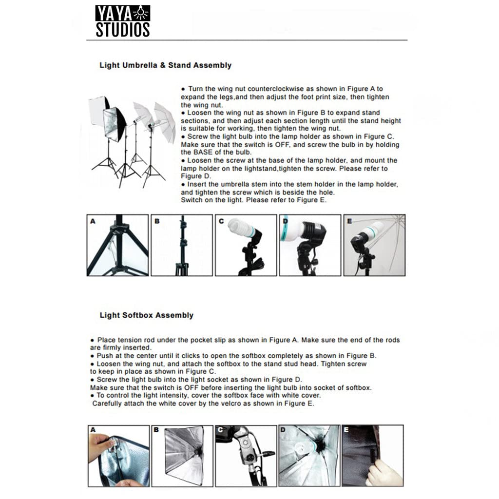 Tableclothsfactory 1200 Watts White Umbrella Soft Box Continuous Lighting Photo Video Studio Kit with Chromakey Background Muslins - Image 6