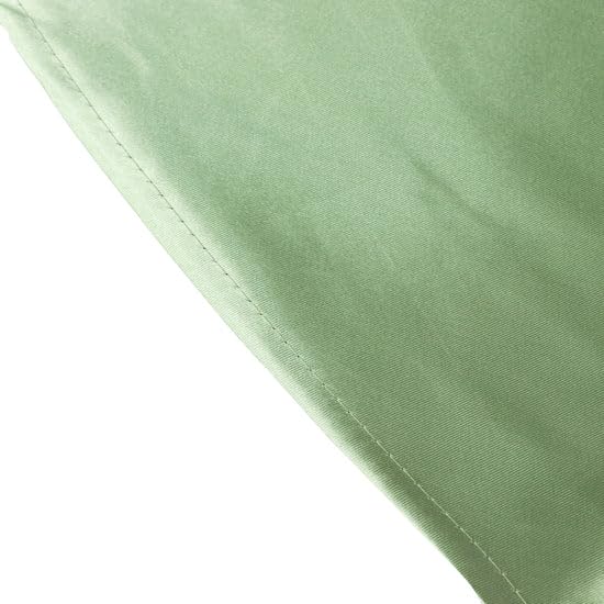 Tableclothsfactory 132" Sage Green Seamless Satin Round Tablecloth - Image 7