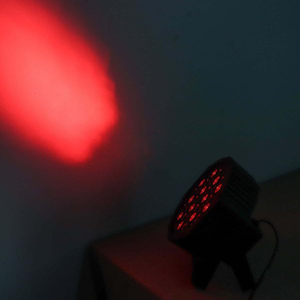 Tableclothsfactory 220V Auto Play Party Spotlight W/Remote, 36 LED DJ Stage Uplight, RGB Multi-Color Sound Activated Strobe Par Light - Image 7