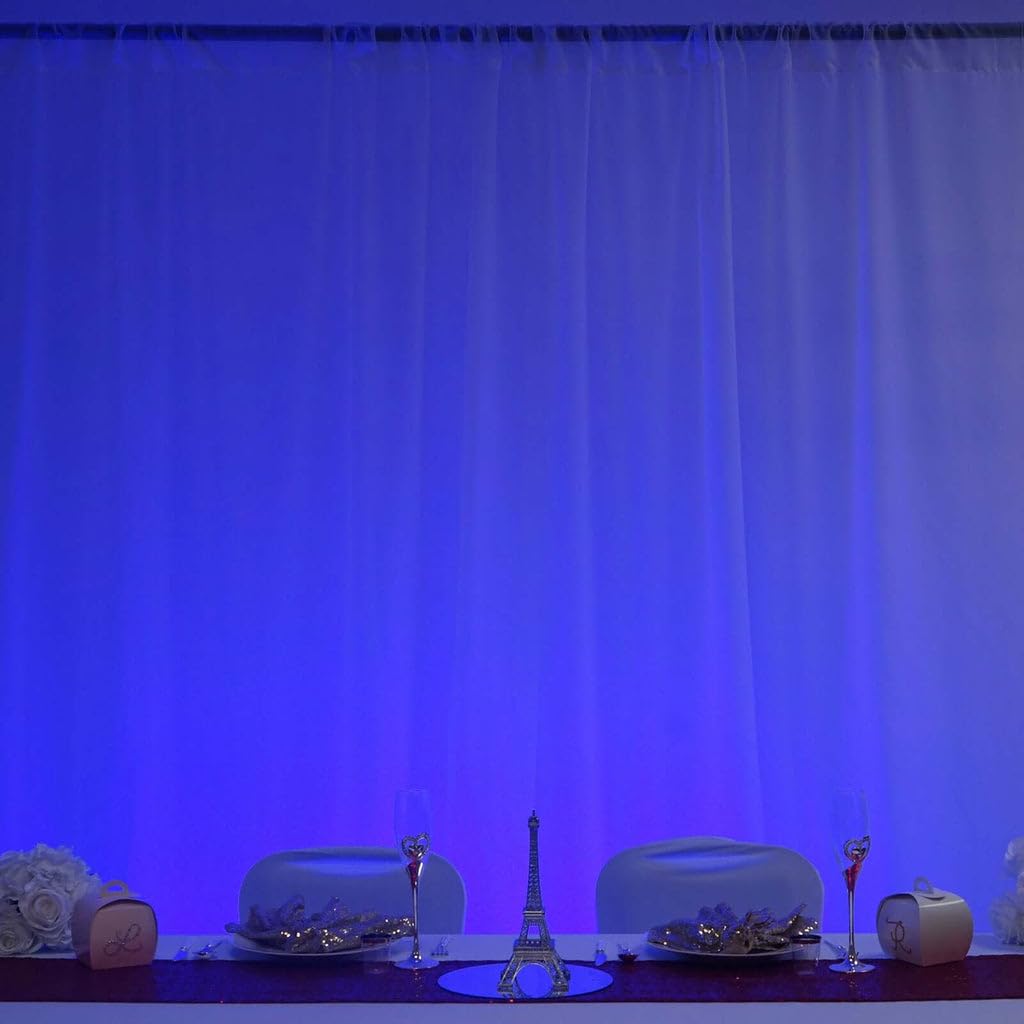 Tableclothsfactory 27 Watt Blue Super Bright 9 LED Wall Washer Backdrop Lighting Spotlight Fixt for Wedding Birthday Party Event Decoration - Image 3