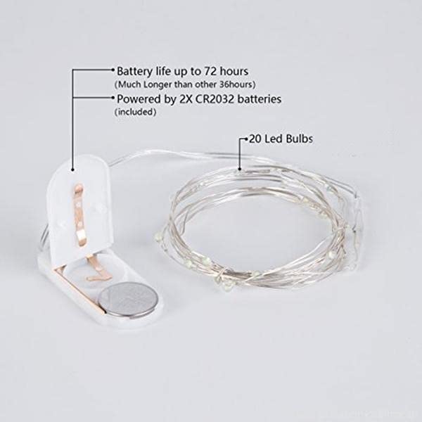 TABLECLOTHSFACTORY 72" Whimsical Fairy Lights LED for Event Backdrops Party Decorations Green - Image 8