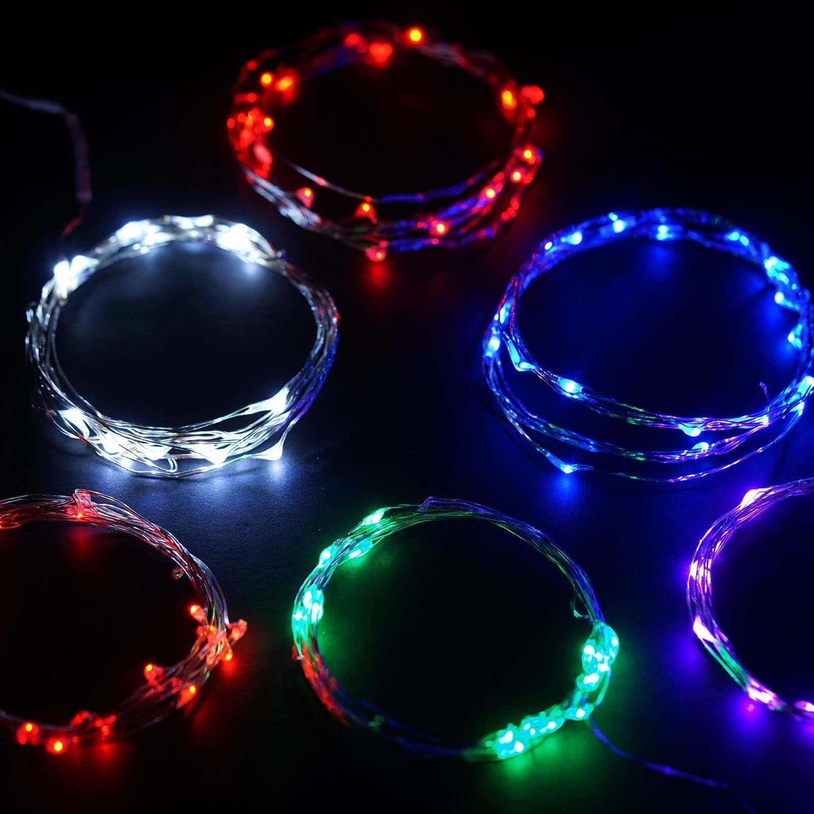 TABLECLOTHSFACTORY 72" Whimsical Fairy Lights LED for Event Backdrops Party Decorations Red - Image 7