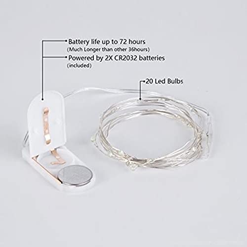 TABLECLOTHSFACTORY 72" Whimsical Fairy Lights LED for Event Backdrops Party Decorations Red - Image 9