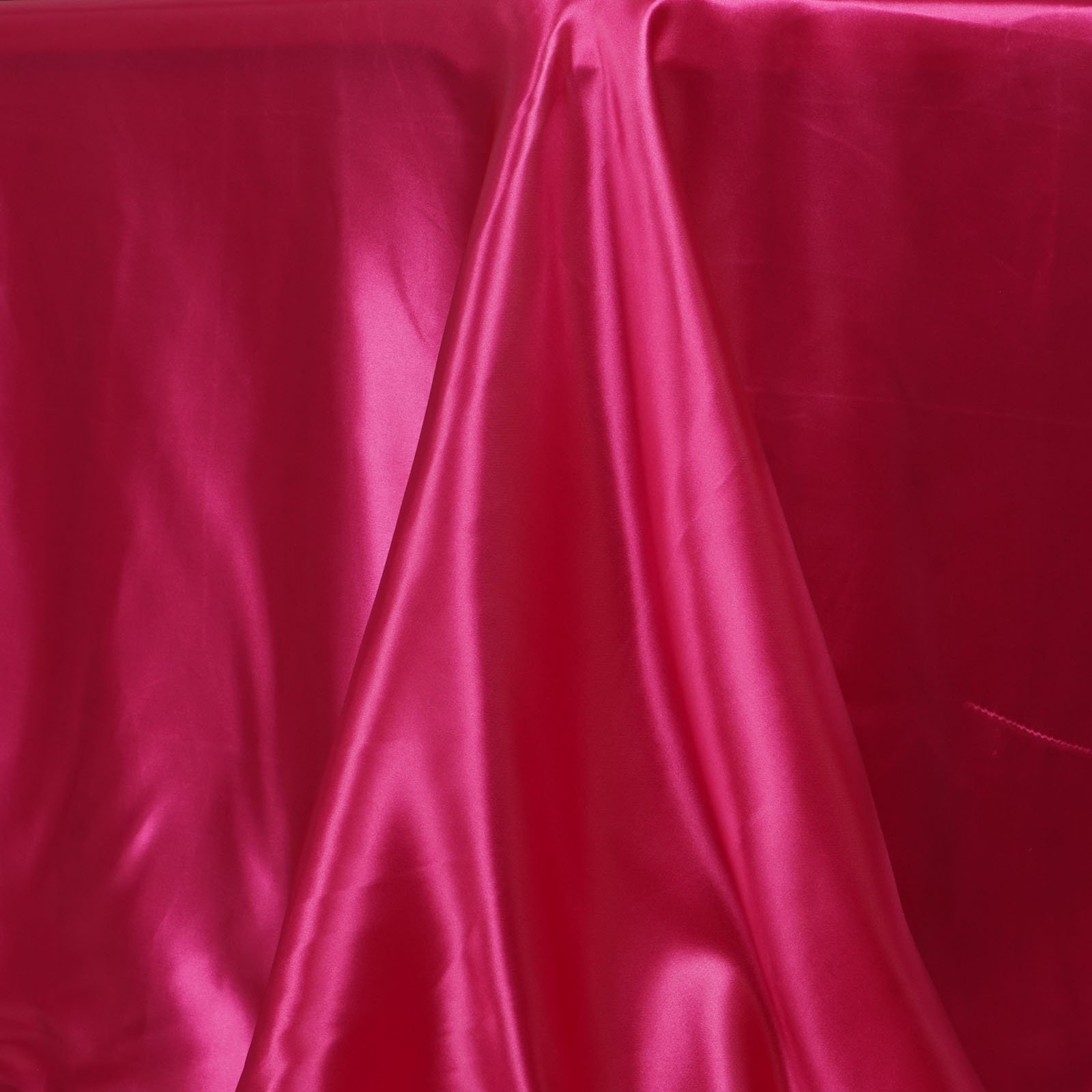 TABLECLOTHSFACTORY Fushia 90x156 Rectangle Satin Tablecloth - Image 3