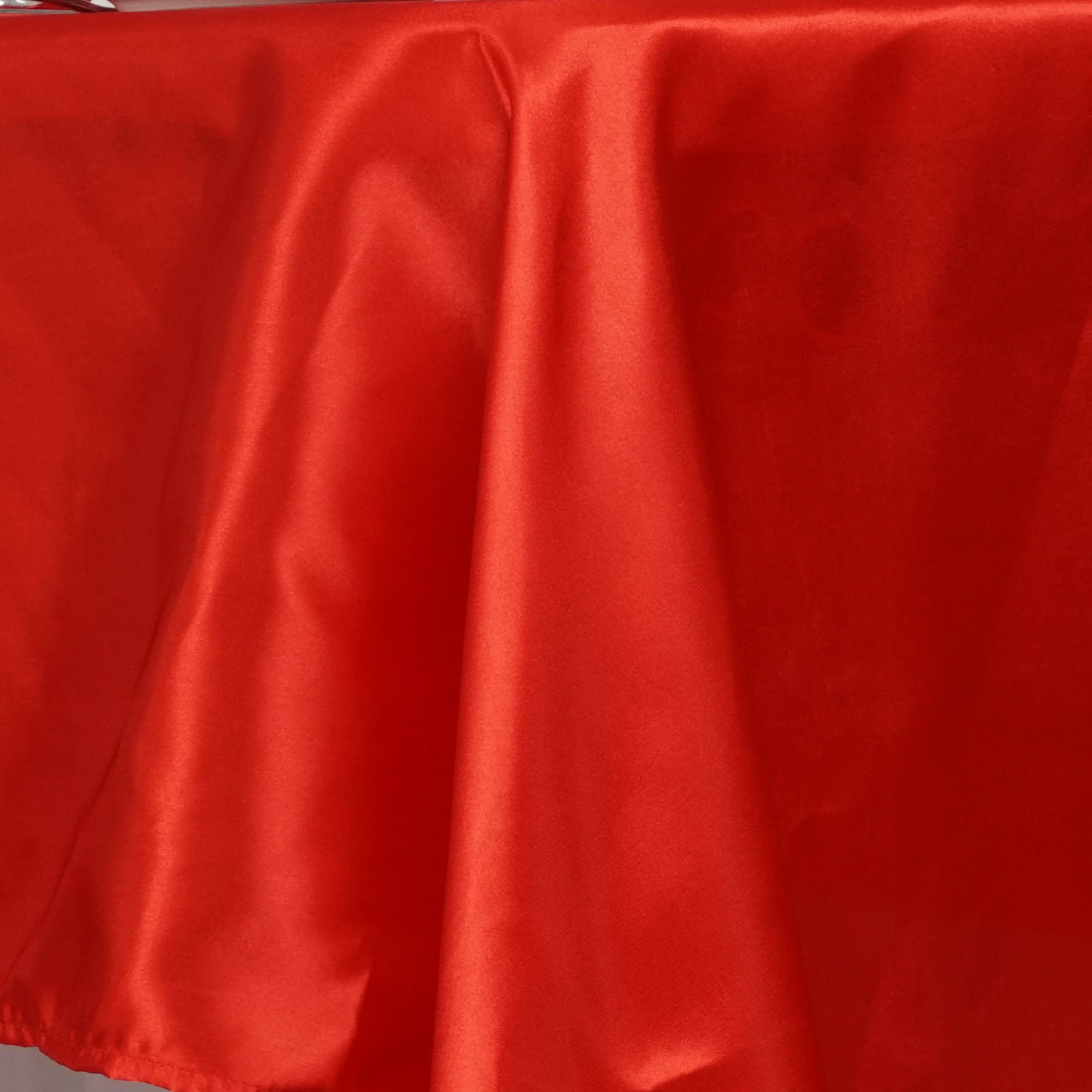 TABLECLOTHSFACTORY Red 60x126 Rectangle Satin Tablecloth - Image 3
